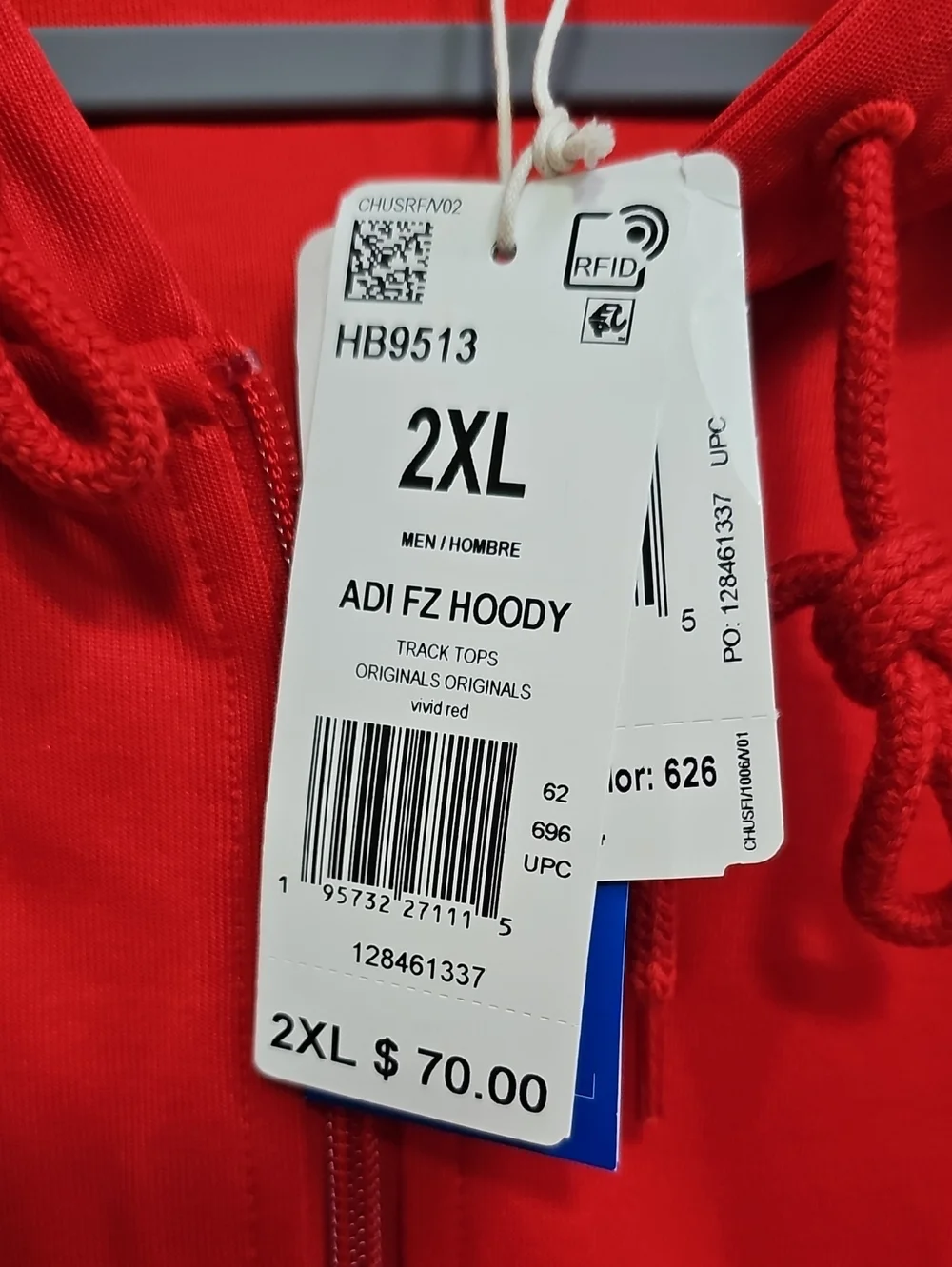 ADIDAS FZ HOODY FULL ZIP MENS BFPM-07-141